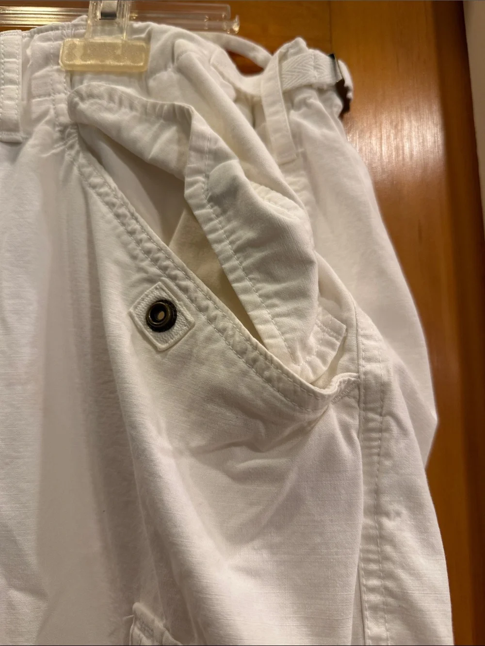Polo by Ralph Lauren White Cargo Utility Pants